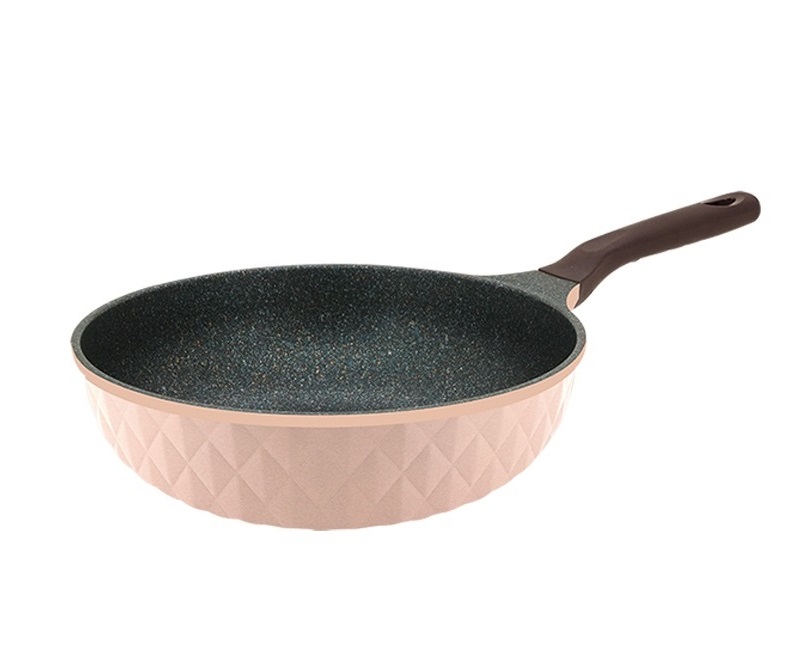 CRYSTAL II Die-Cast Titanium Coated Fry Wok (28cm) (IC17628W)